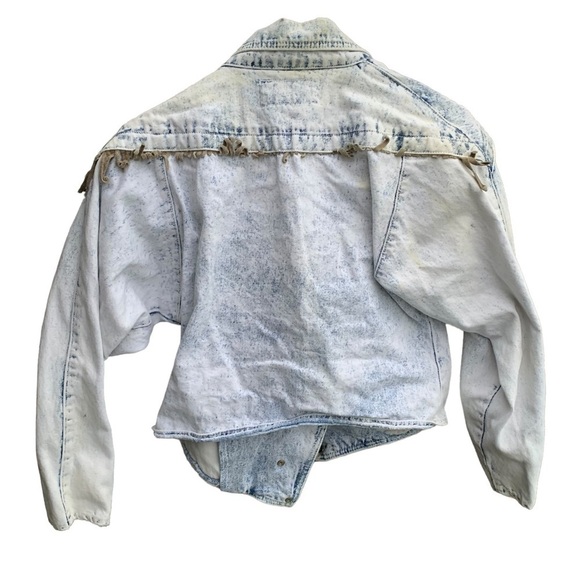 Vintage Acid Wash Blue Jean Denim Jacket Women’s Size Small - Picture 5 of 8